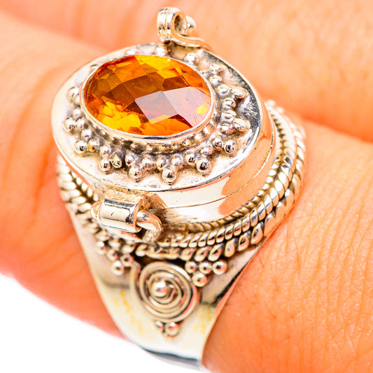 Mandarin Citrine Rings handcrafted by Ana Silver Co - RING115904
