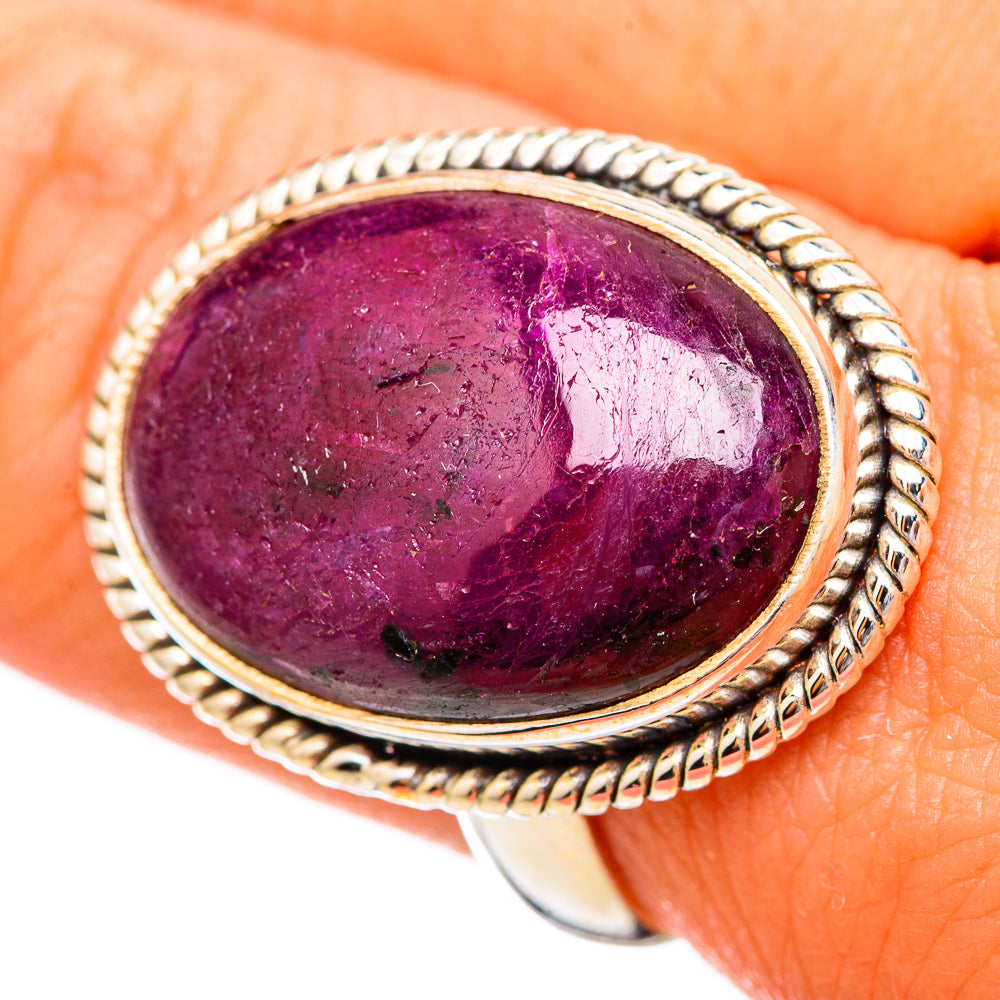 Russian Eudialyte Rings handcrafted by Ana Silver Co - RING115905