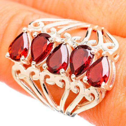 Garnet Rings handcrafted by Ana Silver Co - RING115907
