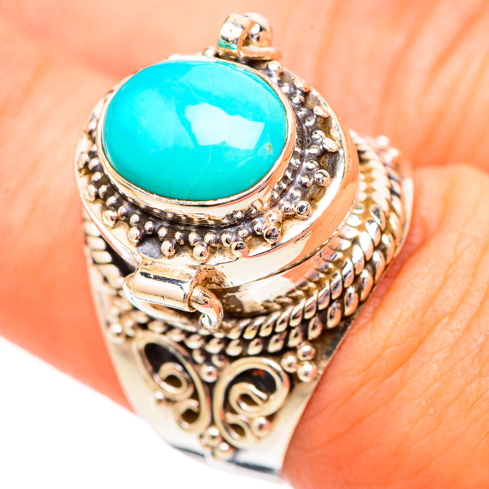 Sleeping Beauty Turquoise Rings handcrafted by Ana Silver Co - RING115925