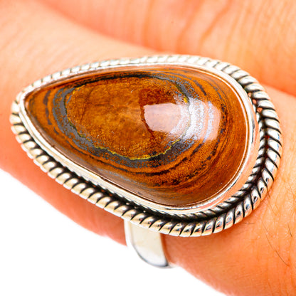 Tiger Iron Rings handcrafted by Ana Silver Co - RING115928