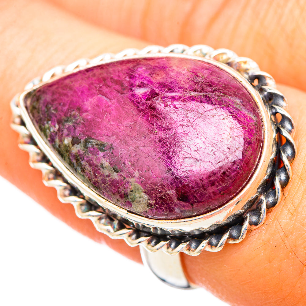 Russian Eudialyte Rings handcrafted by Ana Silver Co - RING115932