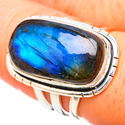 Labradorite Rings handcrafted by Ana Silver Co - RING115950