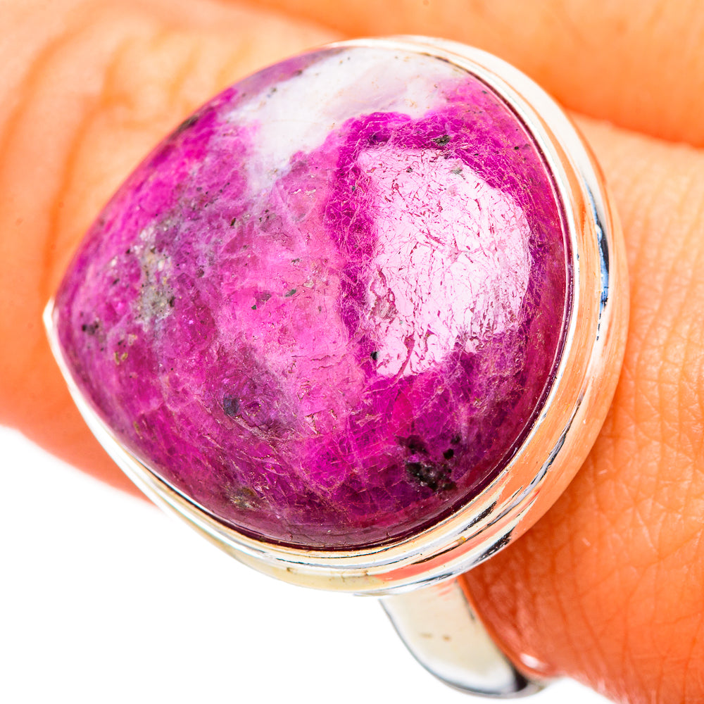 Ruby Fuchsite Rings handcrafted by Ana Silver Co - RING115958