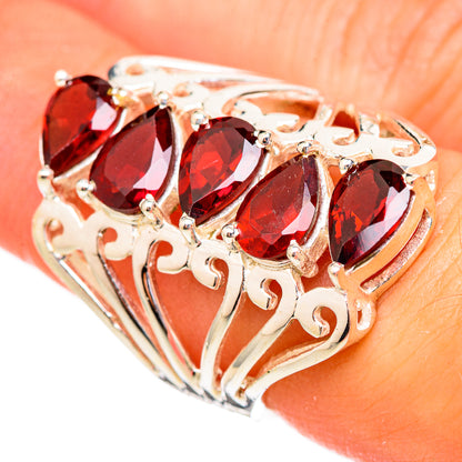 Garnet Rings handcrafted by Ana Silver Co - RING115959
