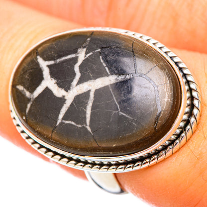 Septarian Geode Rings handcrafted by Ana Silver Co - RING115964