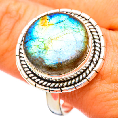 Labradorite Rings handcrafted by Ana Silver Co - RING115969