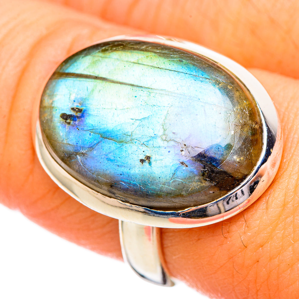 Labradorite Rings handcrafted by Ana Silver Co - RING115970