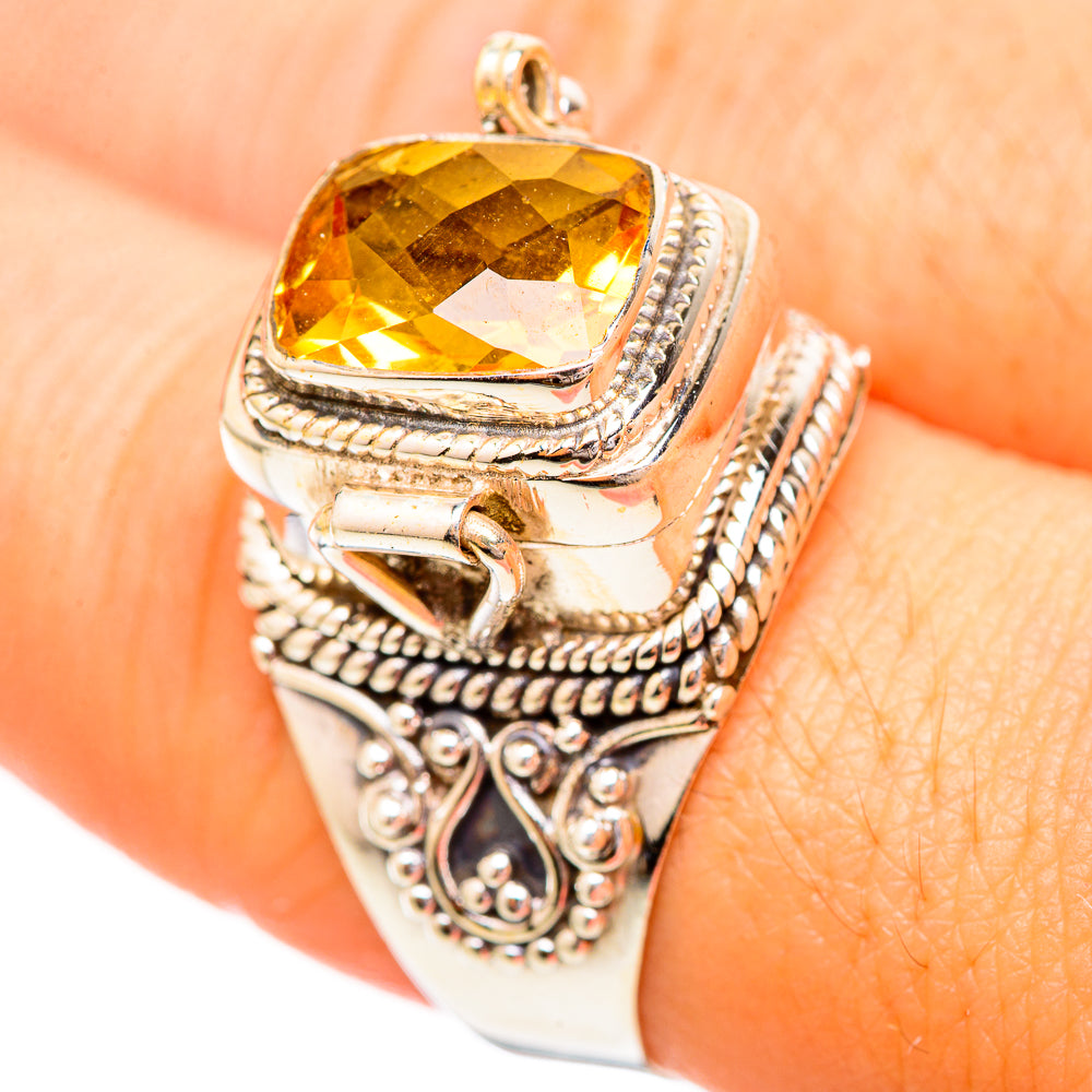 Citrine Rings handcrafted by Ana Silver Co - RING115977