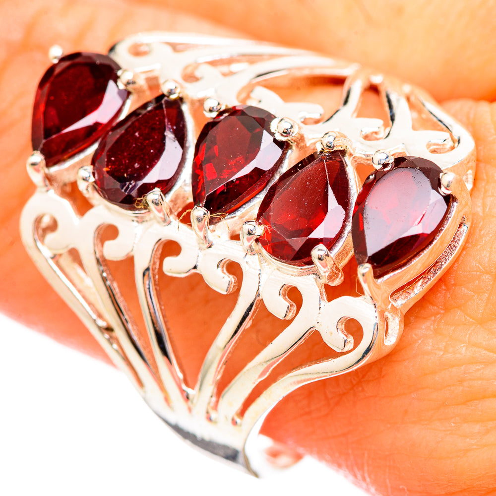 Garnet Rings handcrafted by Ana Silver Co - RING115979