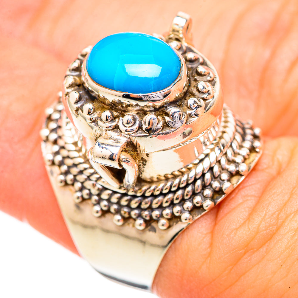 Sleeping Beauty Turquoise Rings handcrafted by Ana Silver Co - RING115992