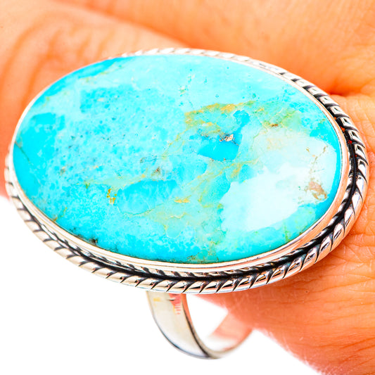 Peruvian Chrysocolla Rings handcrafted by Ana Silver Co - RING115994