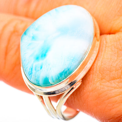 Larimar Rings handcrafted by Ana Silver Co - RING115996