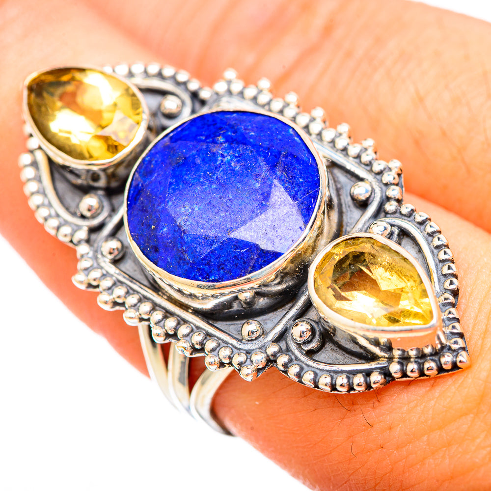 Lapis Lazuli Rings handcrafted by Ana Silver Co - RING116002