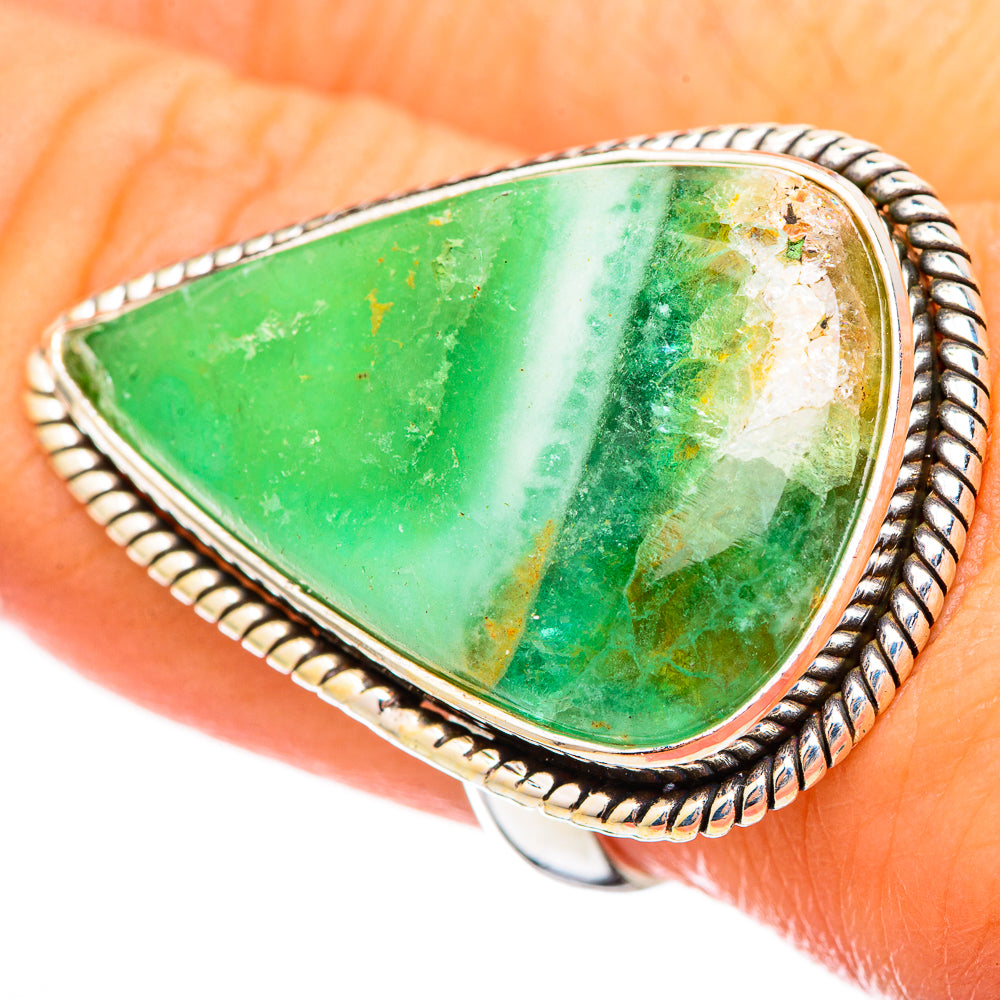 Peruvian Opal Rings handcrafted by Ana Silver Co - RING116005