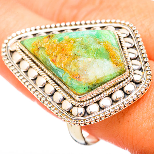 Peruvian Opal Rings handcrafted by Ana Silver Co - RING116009