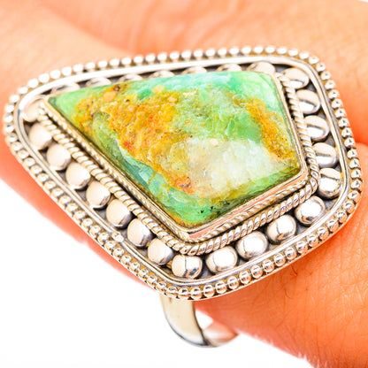Peruvian Opal Rings handcrafted by Ana Silver Co - RING116009