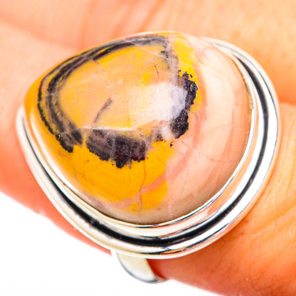 Bumble Bee Jasper Rings handcrafted by Ana Silver Co - RING116014