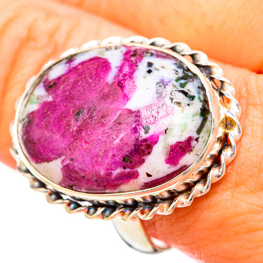 Ruby Fuchsite Rings handcrafted by Ana Silver Co - RING116017