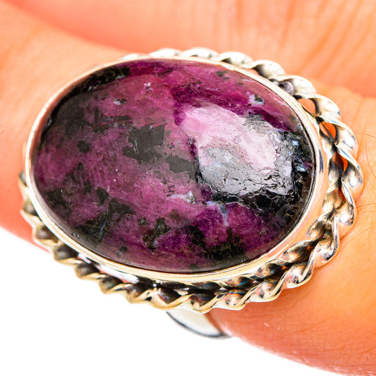 Russian Eudialyte Rings handcrafted by Ana Silver Co - RING116018