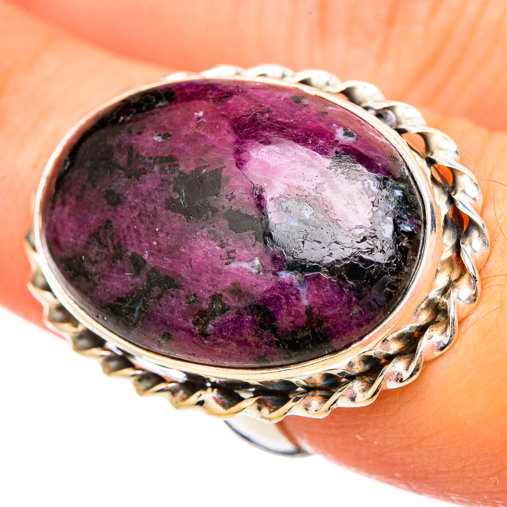 Russian Eudialyte Rings handcrafted by Ana Silver Co - RING116018