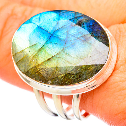 Labradorite Rings handcrafted by Ana Silver Co - RING116027
