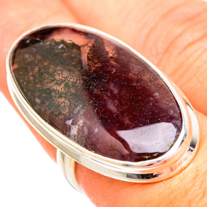 Moss Agate Rings handcrafted by Ana Silver Co - RING116030