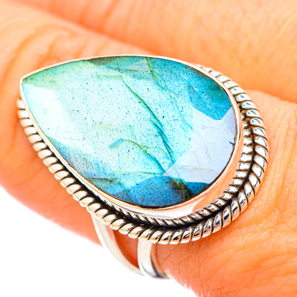 Labradorite Rings handcrafted by Ana Silver Co - RING116033
