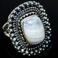Rainbow Moonstone Rings handcrafted by Ana Silver Co - RING11604