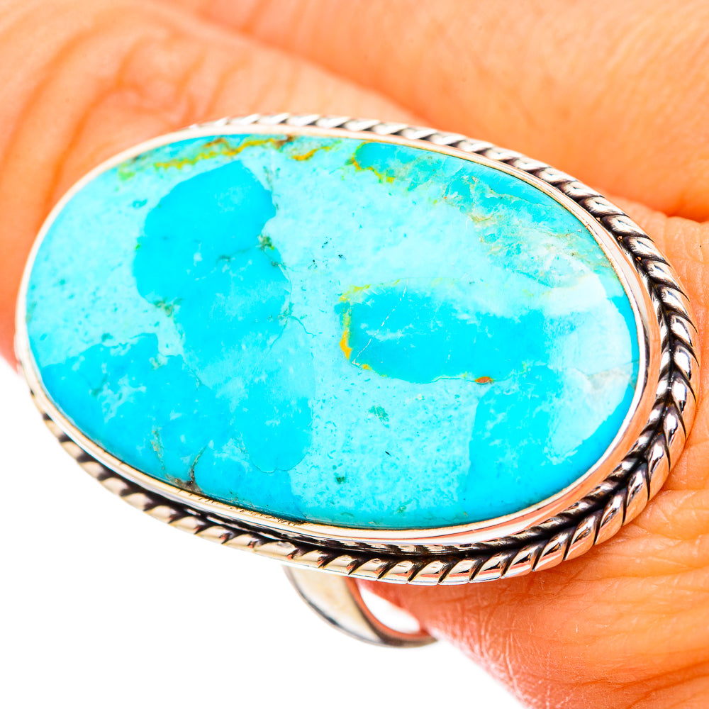 Peruvian Chrysocolla Rings handcrafted by Ana Silver Co - RING116041