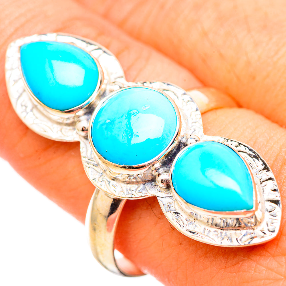Larimar Rings handcrafted by Ana Silver Co - RING116043