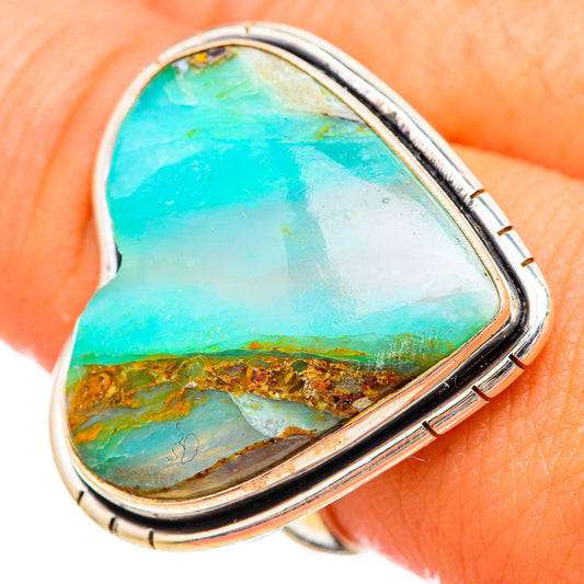 Peruvian Opal Rings handcrafted by Ana Silver Co - RING116044