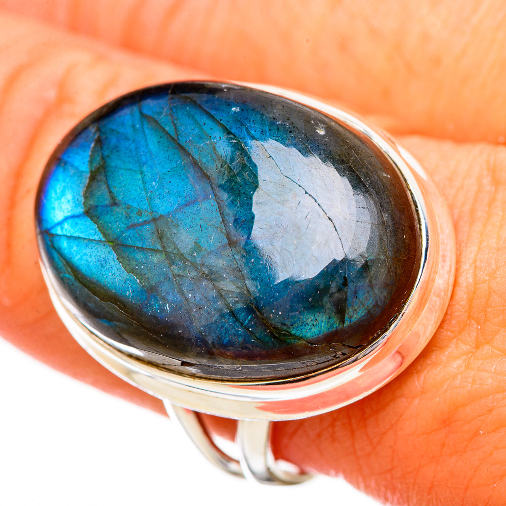 Labradorite Rings handcrafted by Ana Silver Co - RING116045