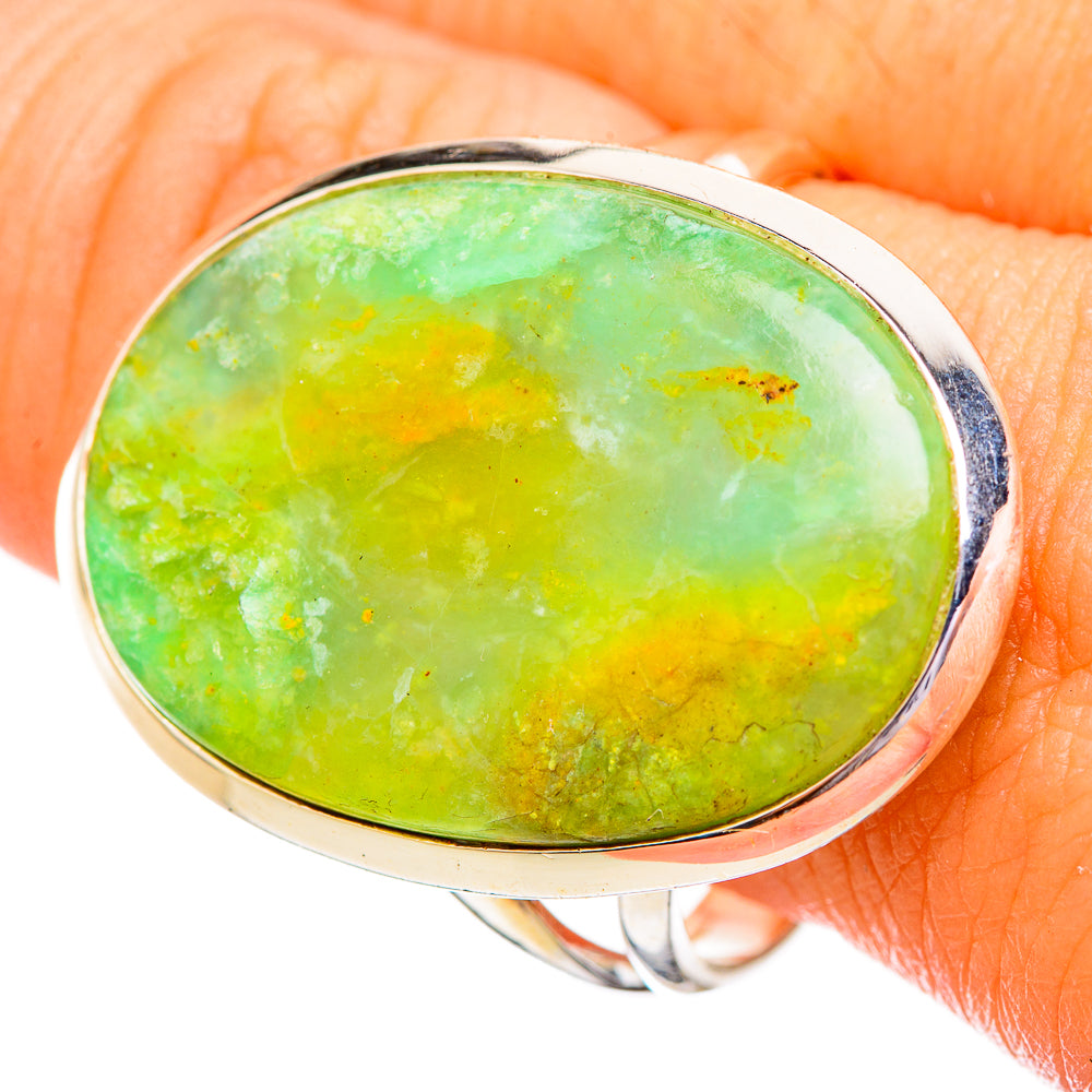 Peruvian Opal Rings handcrafted by Ana Silver Co - RING116052