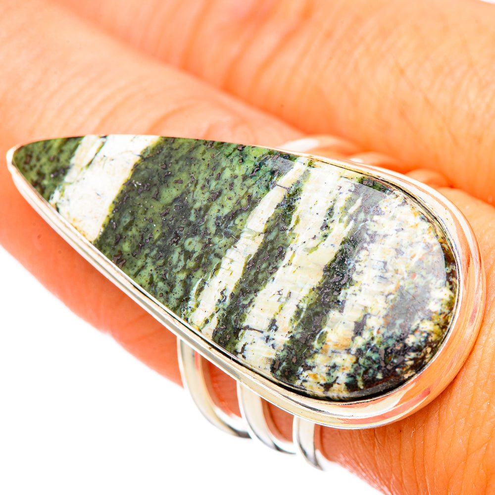 Green Swiss Opal Rings handcrafted by Ana Silver Co - RING116053