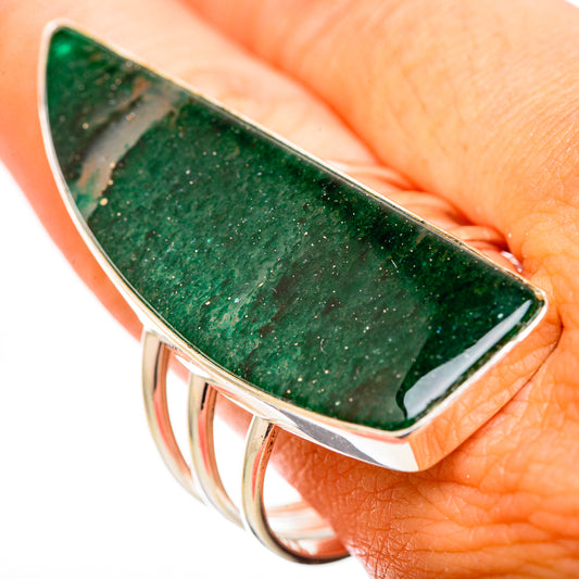 Green Aventurine Rings handcrafted by Ana Silver Co - RING116055