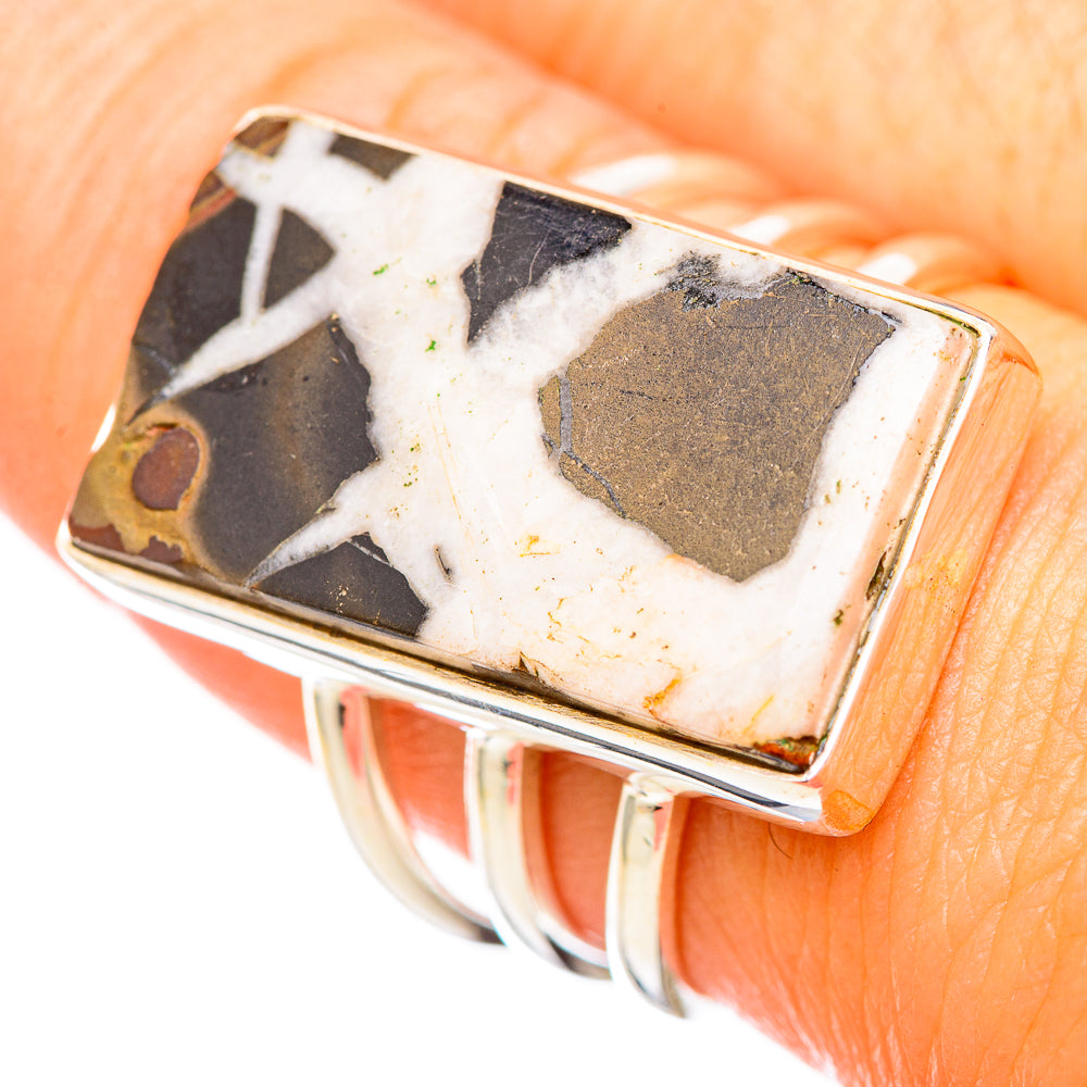 Septarian Geode Rings handcrafted by Ana Silver Co - RING116058