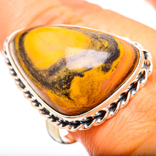 Bumble Bee Jasper Rings handcrafted by Ana Silver Co - RING116060