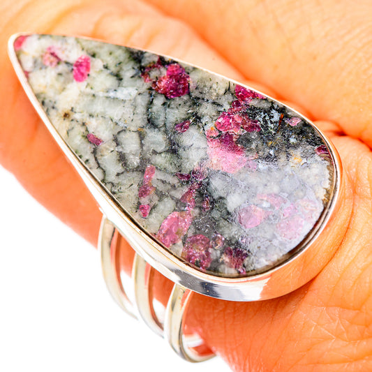 Russian Eudialyte Rings handcrafted by Ana Silver Co - RING116063