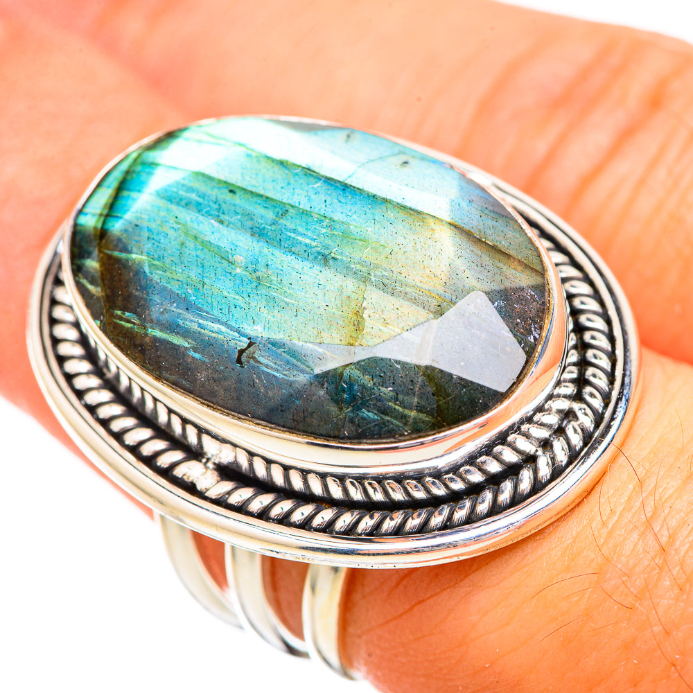 Labradorite Rings handcrafted by Ana Silver Co - RING116069