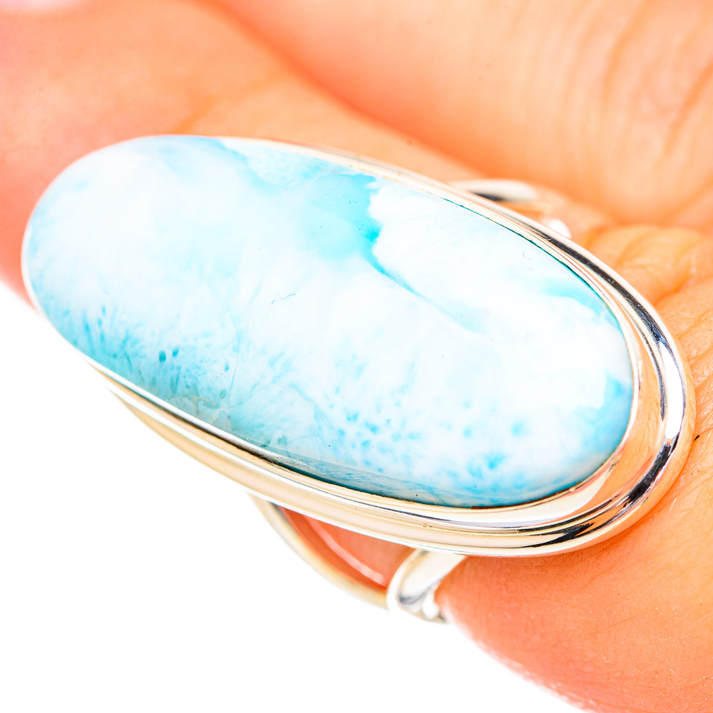 Larimar Rings handcrafted by Ana Silver Co - RING116073