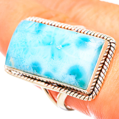 Larimar Rings handcrafted by Ana Silver Co - RING116083