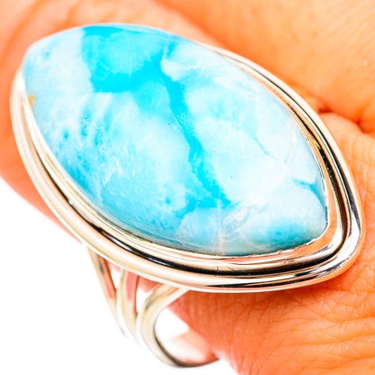 Larimar Rings handcrafted by Ana Silver Co - RING116086