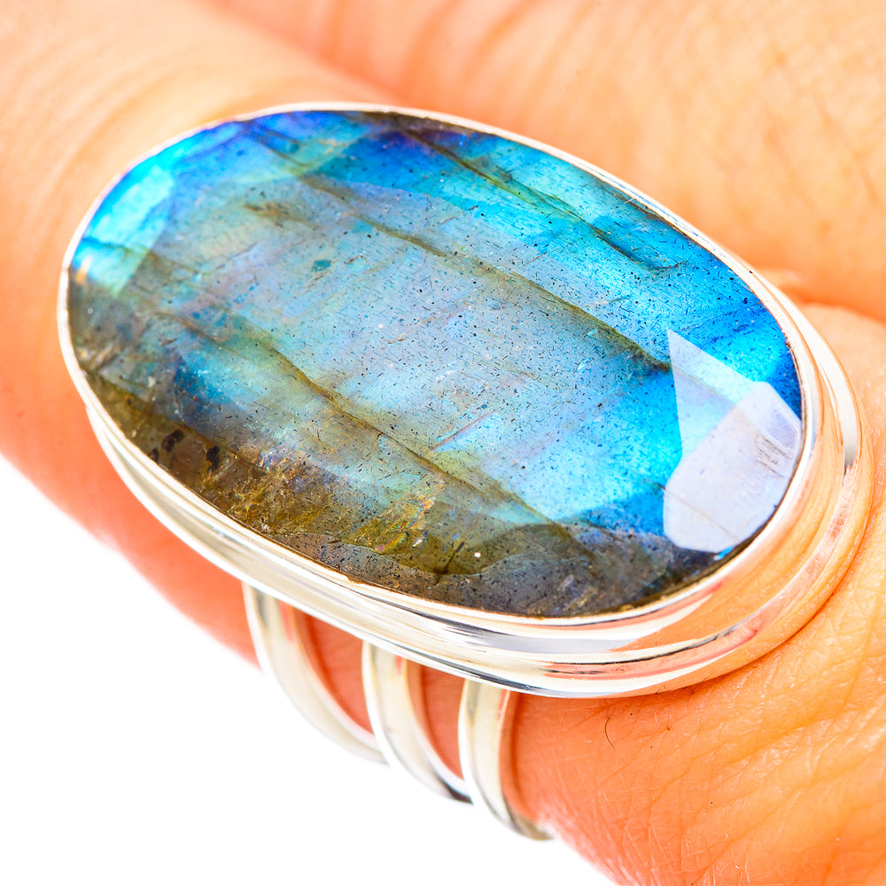 Labradorite Rings handcrafted by Ana Silver Co - RING116087