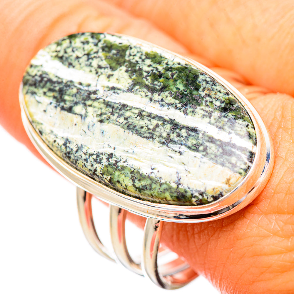 Green Swiss Opal Rings handcrafted by Ana Silver Co - RING116090
