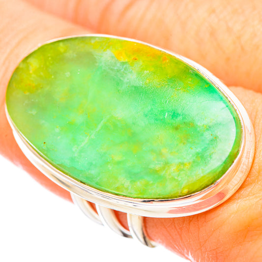 Peruvian Opal Rings handcrafted by Ana Silver Co - RING116096