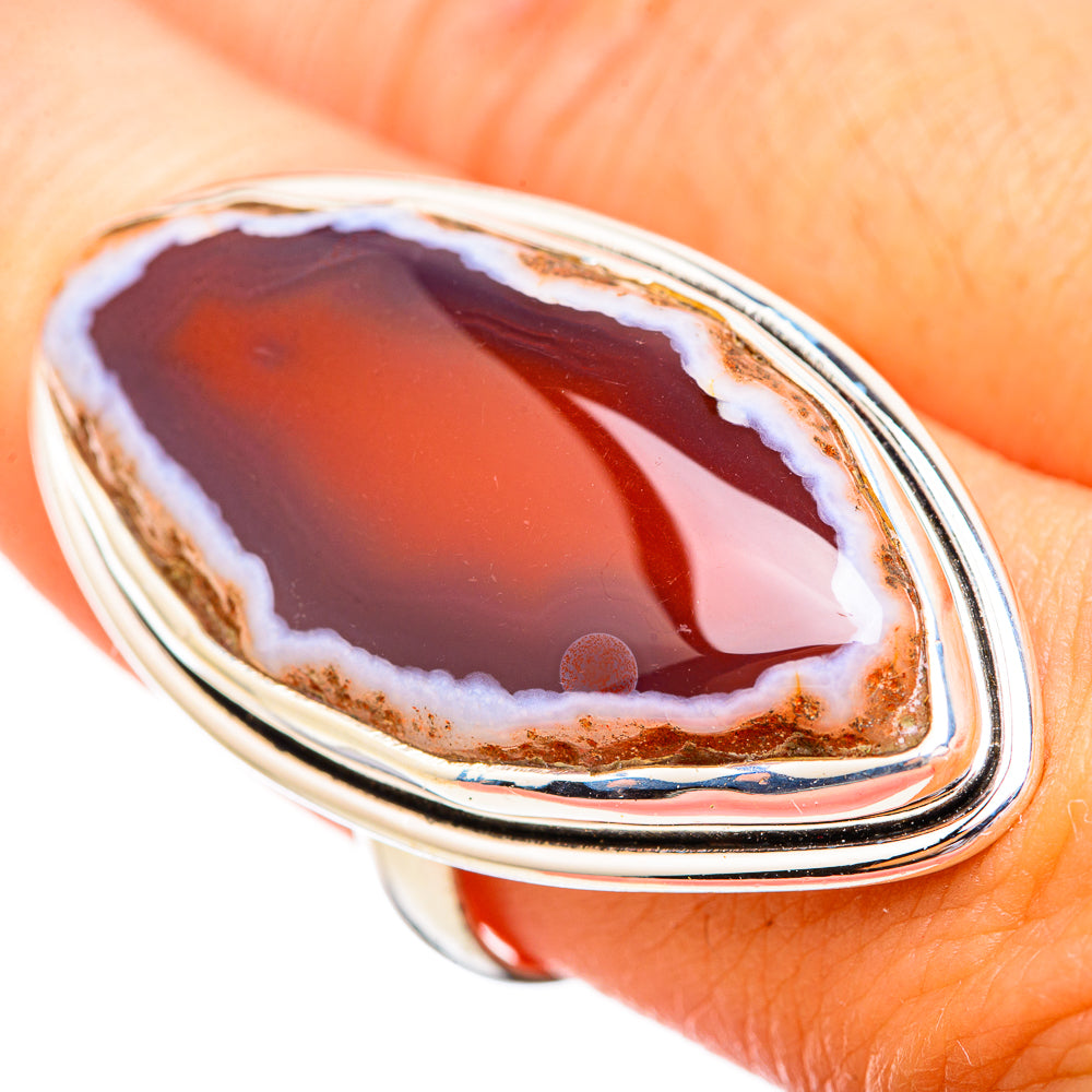 Botswana Agate Rings handcrafted by Ana Silver Co - RING116099