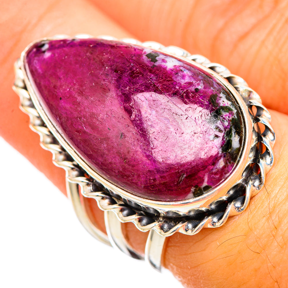 Ruby Fuchsite Rings handcrafted by Ana Silver Co - RING116103