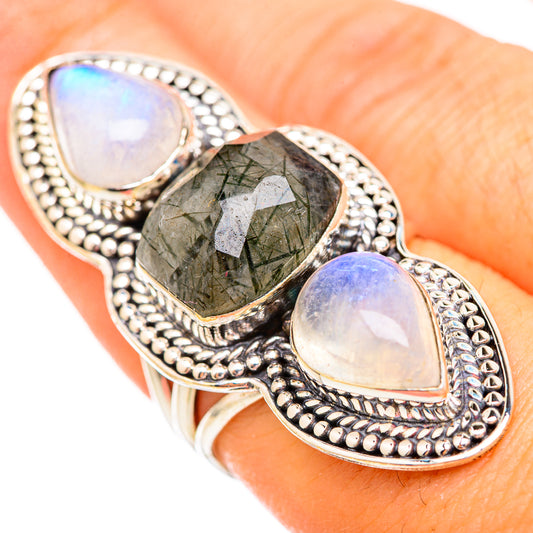 Tourmalinated Quartz Rings handcrafted by Ana Silver Co - RING116104