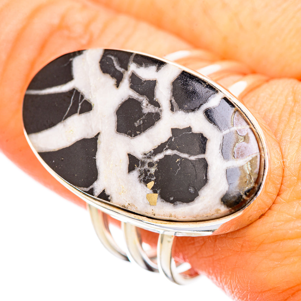 Septarian Geode Rings handcrafted by Ana Silver Co - RING116106